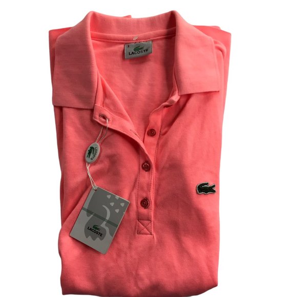 LACOSTE Polo Dress, Colored.  Pink Women's 3 Small Golf Tennis. Short Sleeve. - Picture 13 of 13